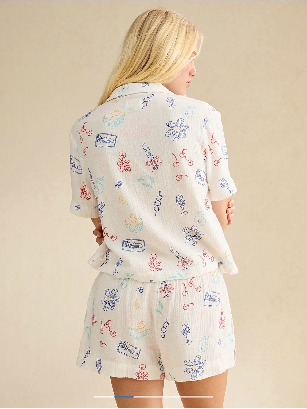 AE Cotton Gauze Short-Sleeve PJ Set
100% Cotton - Picture 2 of 5